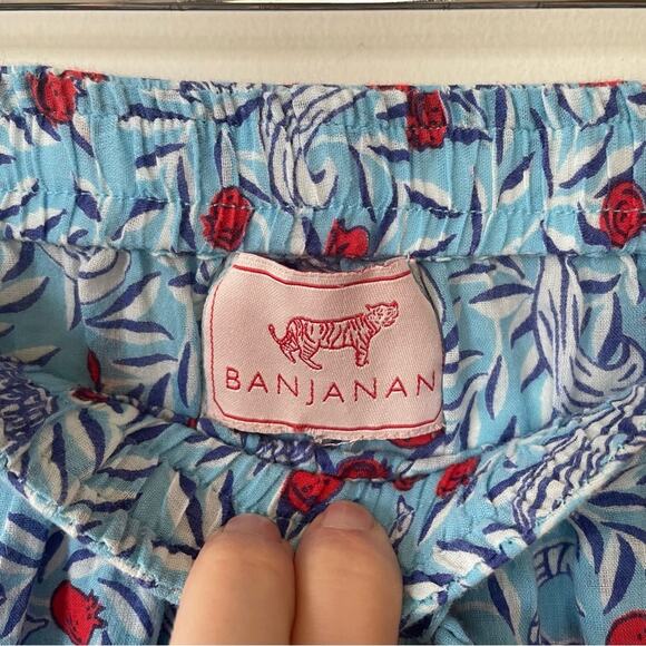 Banjanan Moondust Pajama Pants Delph Bird Wave Blue S - Picture 6 of 7